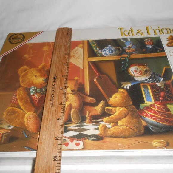 NEW SEALED TED & FRIENDS BY RAYMOND CAMPBELL 500 PC PUZZLE " THE CHESS GAME" 🧩 - Picture 10 of 12